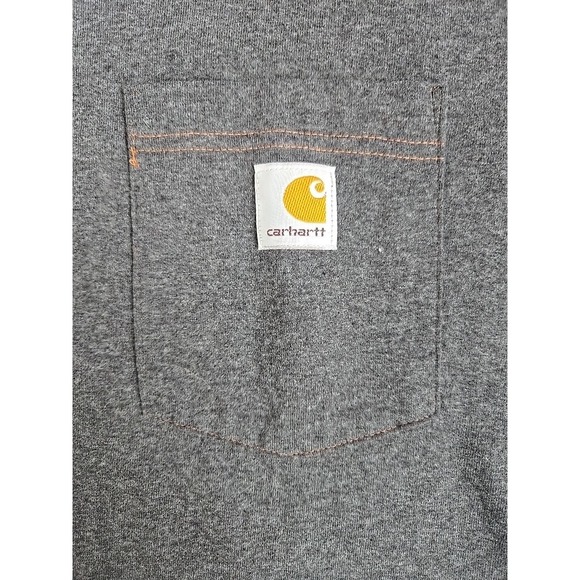 Carhartt Men's XL Loose Fit Dark Gray Born from the Railroad Short Sleeve Tee - Picture 5 of 10